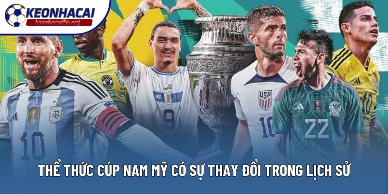 Thể thức Cúp Nam Mỹ có sự thay đổi trong lịch sử